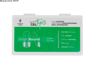 Victoria Vynn SOFT GEL TIPS Short Round (tipsy żelowe krótki owal) 500szt