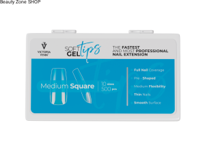 Victoria Vynn SOFT GEL TIPS Medium Square ( tipsy średni kwadrat ) 500szt 