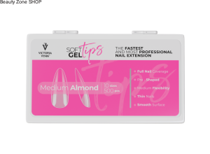 Victoria Vynn SOFT GEL TIPS Medium Almond ( tipsy średni migdał) 500szt 