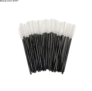 Szczoteczki do rzęs Syntetyczne  czarno-biała 50 szt.