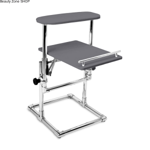 Stojak do pedicure ÜLKA  Balance z półką w kolorze szarym - podnóżek do pedicure 