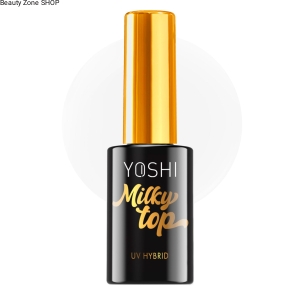 Yoshi Top Hybrydowy Mleczny Do Paznokci Milky Hybrid UV LED 10ml
