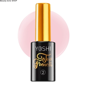 Yoshi Top French No2 lakier hybrydowy do paznokci top nude do frencha 10ml