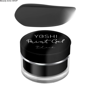 Yoshi Żel Do Zdobień Paznokci Manicure Paint Gel UV/LED 5 ml - Black