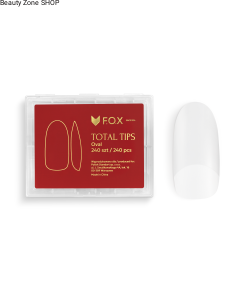 Soft Gel Tips F.O.X Total tips Oval 240 szt  