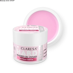 Claresa HARD&EASY Różowy żel budujący do paznokci Panna Cotta 45g