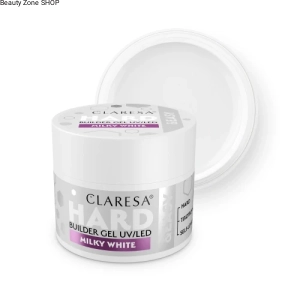 Claresa HARD&EASY Żel budujący mlecznobiały twardy Milky White 45g