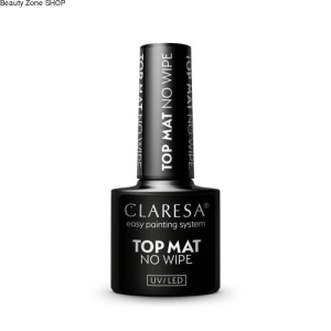 Claresa Top Hybrydowy No Wipe Matt Do Paznokci Bez Przemywania Matowy 5g