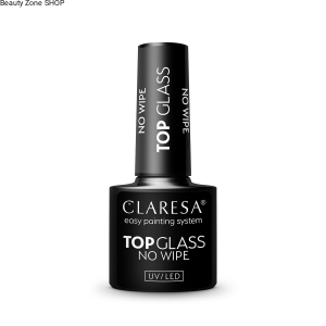 CLARESA TOP GLASS NO WIPE EFEKT MORKYCH DO PAZNOKCI HYBRYDOWY OCHRONNY 5g