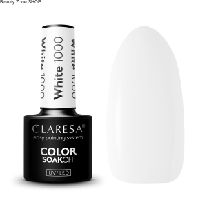 CLARESA LAKIER DO PAZNOKCI HYBRID WHITE 1000 5g