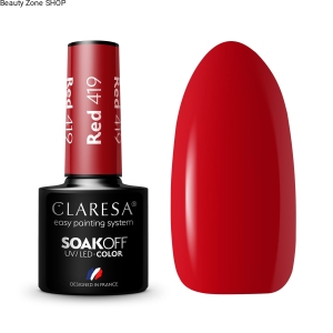 Claresa Lakier Hybrydowy Do Paznokci Manicure UV/LED 5g - Red 419