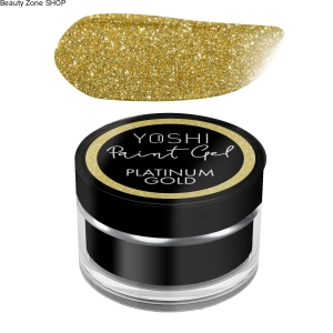 Yoshi Paint Gel UV LED 5ml Platinum Gold żel do zdobień z drobinką
