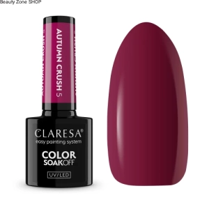 Claresa Autumn Crush 5 Lakier Hybrydowy 5ml Malinowo Fuksjowy Róż