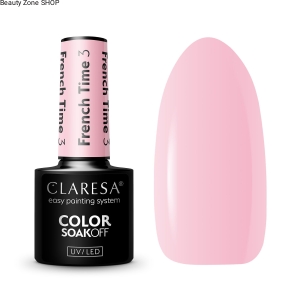 CLARESA Color Soak Off UV/LED French Time Color lakier hybrydowy 3 5g