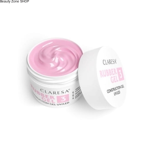 Żel budujący Claresa Rubber Gel 3 gęsty żel do budowania paznokci 45g