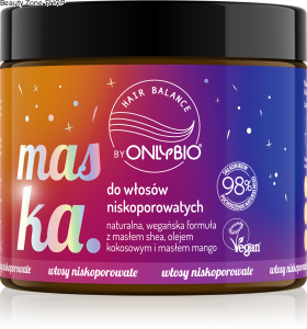 Hair in Balance by ONLYBIO Maska do włosów niskoporowatych 400 ml