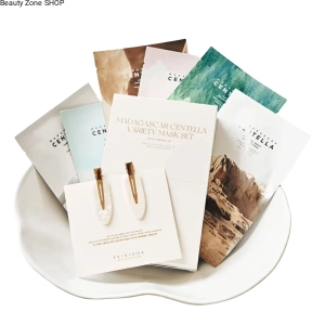 SKIN1004 - Madagascar Centella Variety Mask Set - Zestaw 6 Masek w Płachcie